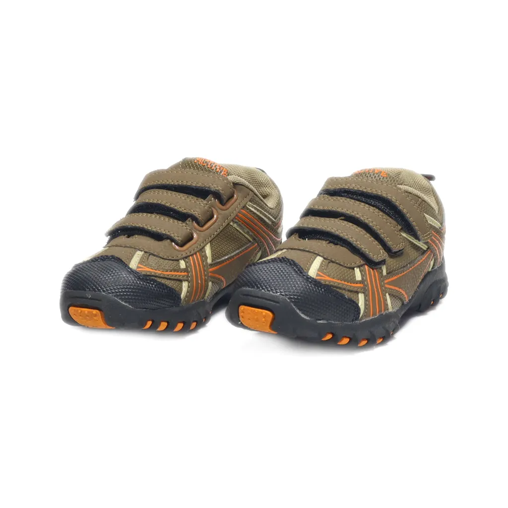 Active Sport Shoes Fabric Brown Colour For Kids