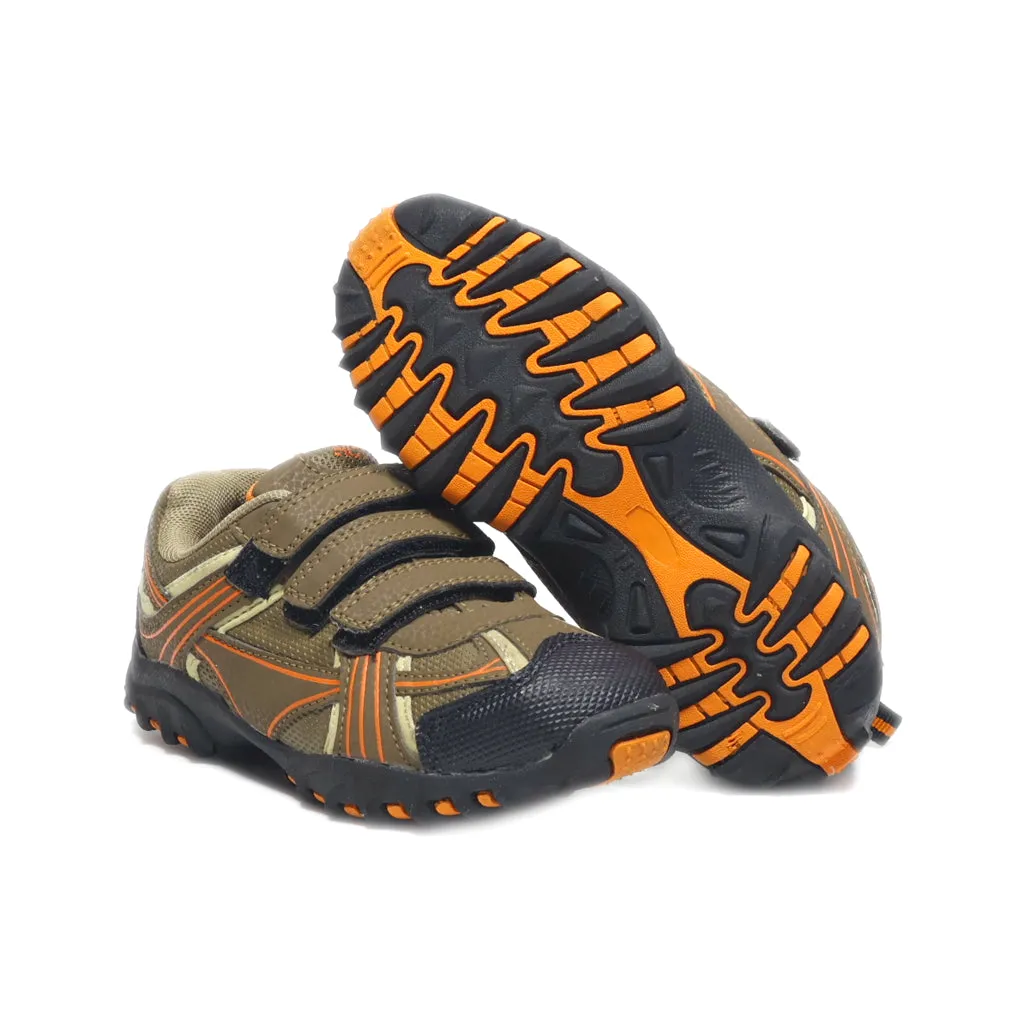Active Sport Shoes Fabric Brown Colour For Kids