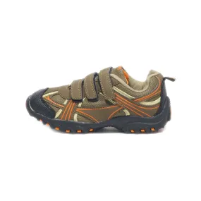 Active Sport Shoes Fabric Brown Colour For Kids