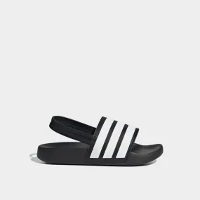 Adidas Kids Adilette Estrap Sandals Black/White _ 183141 _ Black