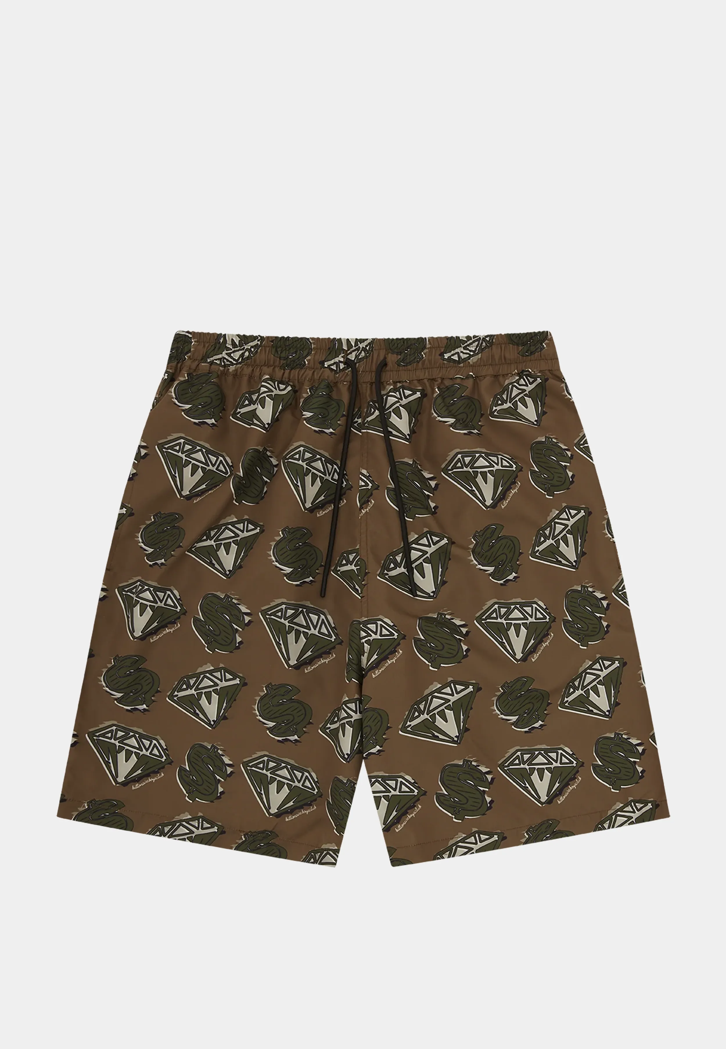 Bbc Diamonds & Dollars Swim Short Khaki