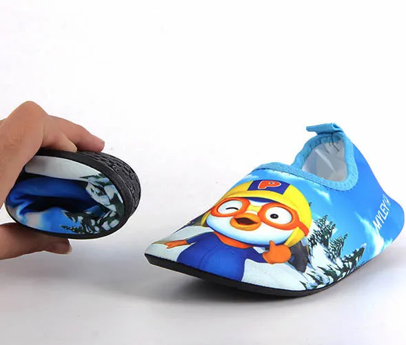 Cartoon Printed Lovely Kids Beach Shoes #Blue #Beach Shoes