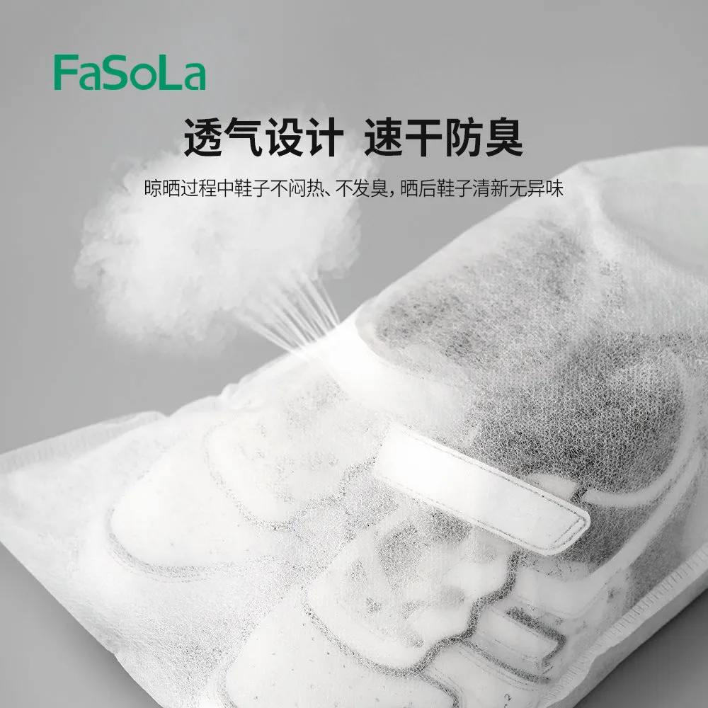 FaSoLa Non-Woven Anti-Yellowing Shoe Bags - White, Large, 32*40cm, Pack of 10