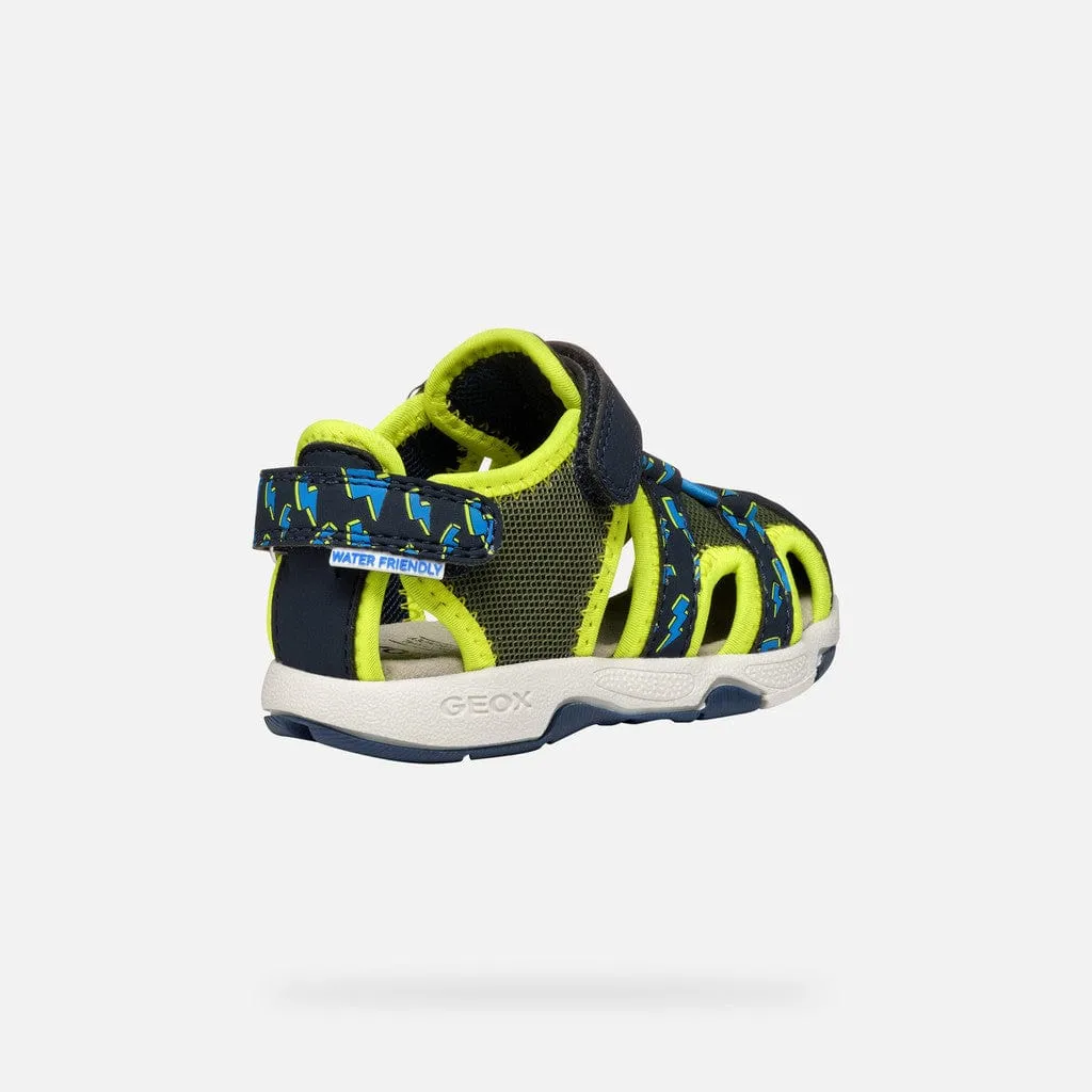 GEOX Toddler Multy Closed toe Sandals Pistachio/Navy