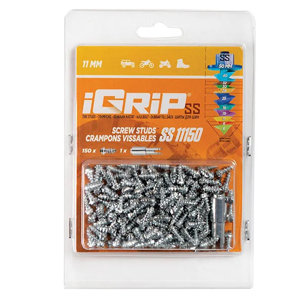 Igrip Shouldered Tire Studs 11MM 150Pk - 02-01122