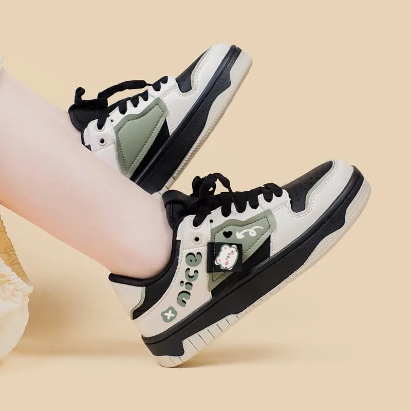 Kawaii Nice Bear Chunky Casual Sneakers - Unisex