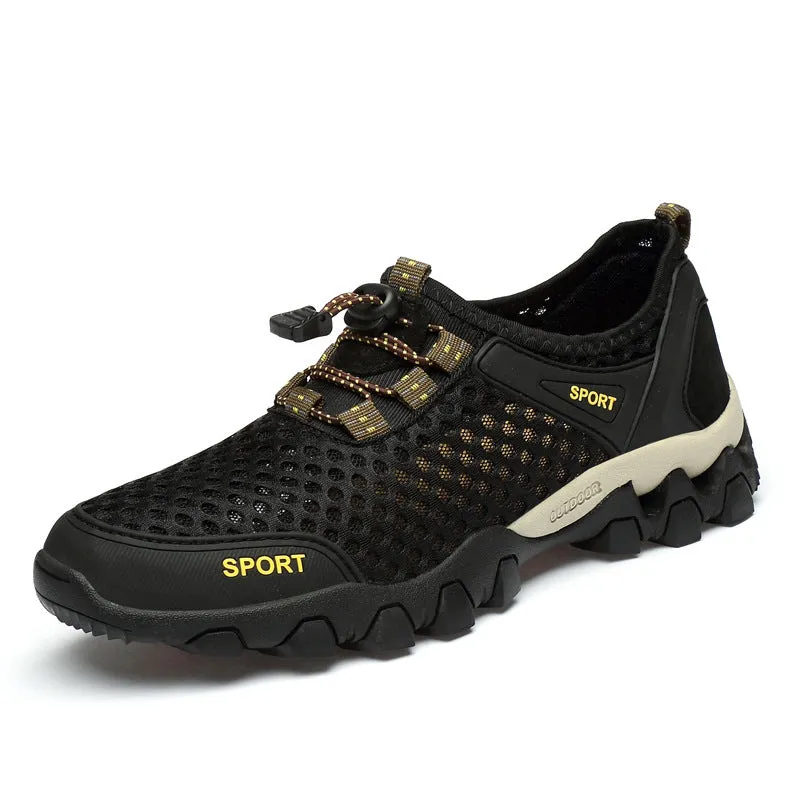 Lace-up Men's Beach Breathing Quick-drying Water Shoes