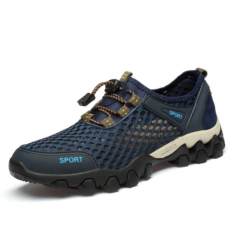 Lace-up Men's Beach Breathing Quick-drying Water Shoes
