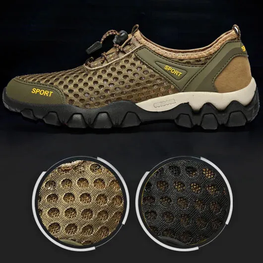 Lace-up Men's Beach Breathing Quick-drying Water Shoes