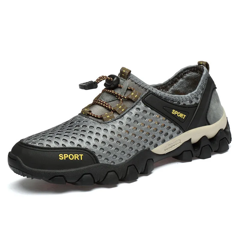 Lace-up Men's Beach Breathing Quick-drying Water Shoes
