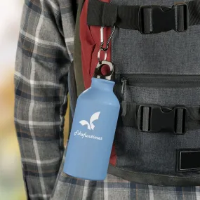 Lightweight Fikafuntimes Sports Bottle with Carabiner Hook