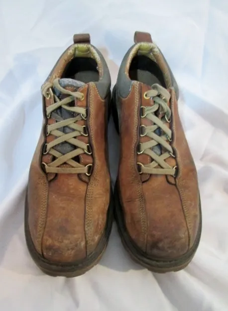 Mens Timberland 87097 Leather Trek Hiking WORK SHOE 13 BROWN Boot