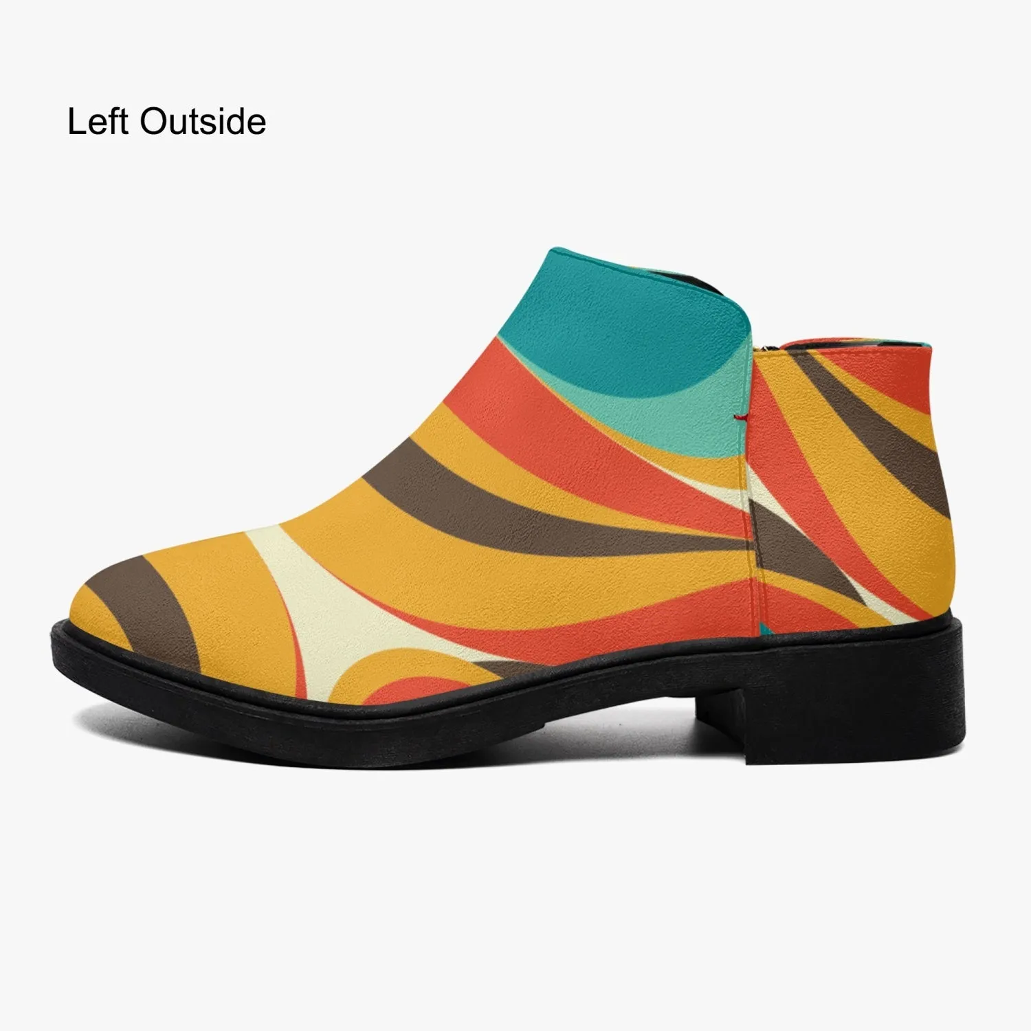 Mid Century Modern Groovy Mod Fashion Shoe Boots