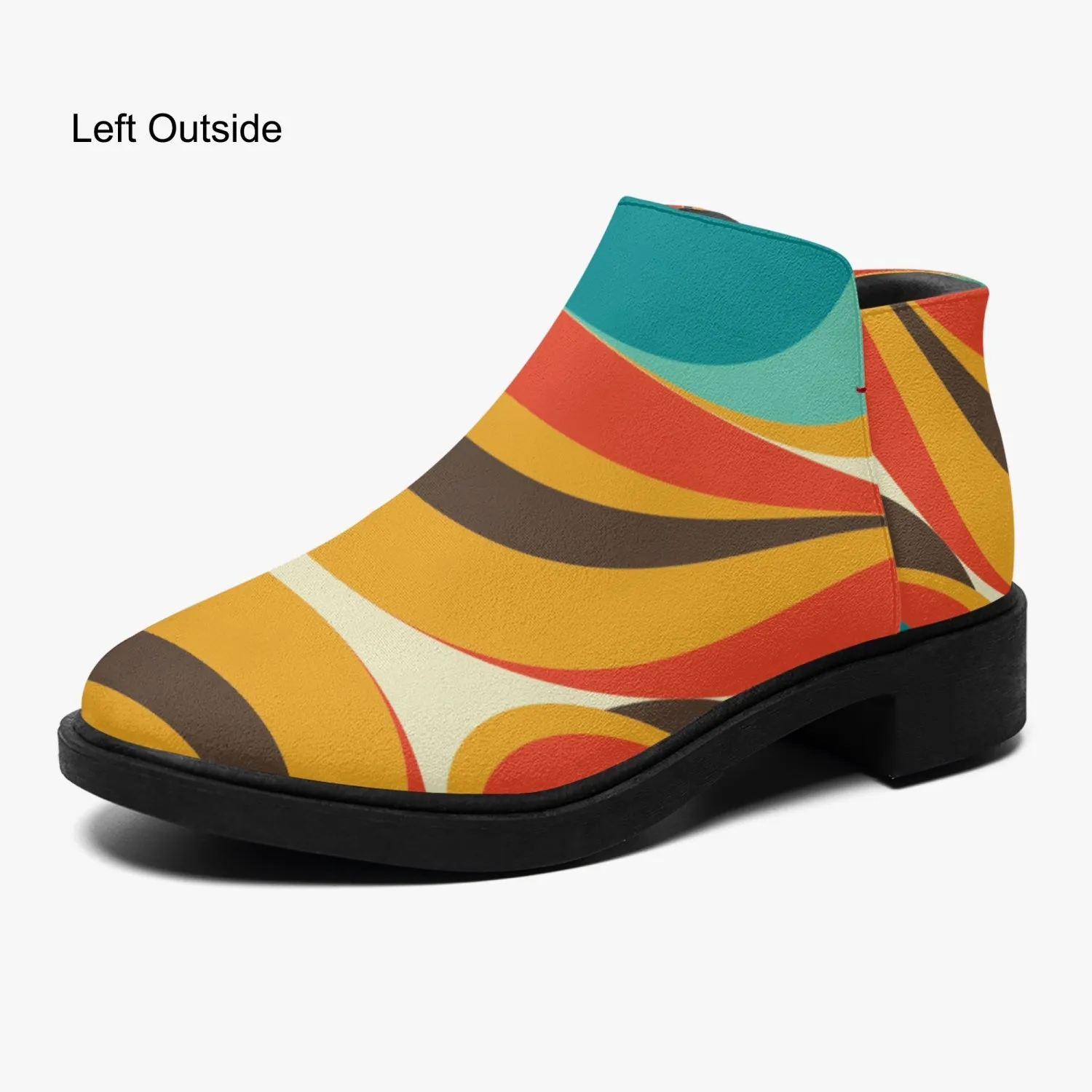 Mid Century Modern Groovy Mod Fashion Shoe Boots