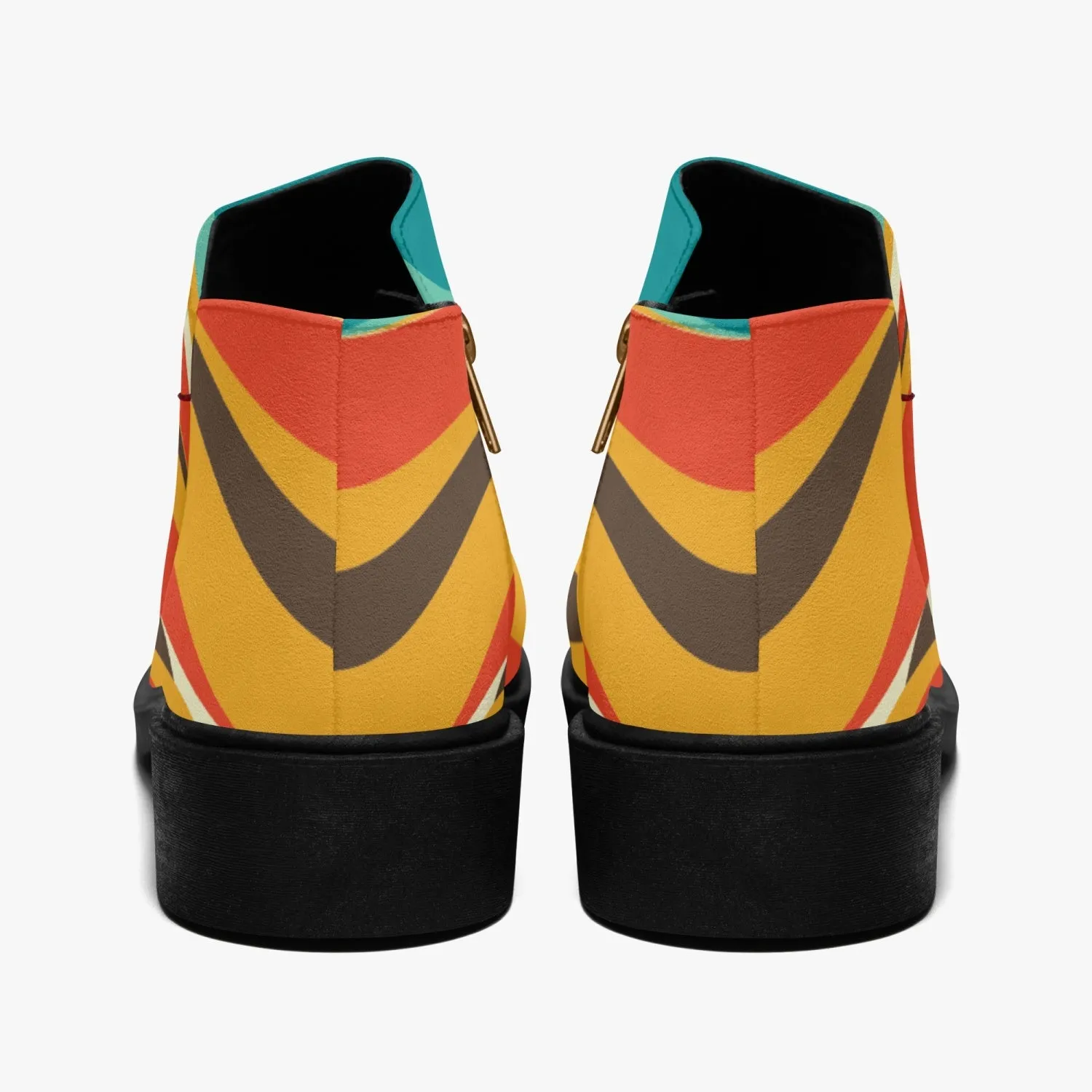 Mid Century Modern Groovy Mod Fashion Shoe Boots