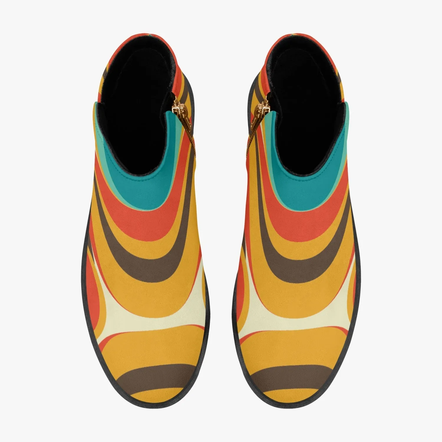 Mid Century Modern Groovy Mod Fashion Shoe Boots
