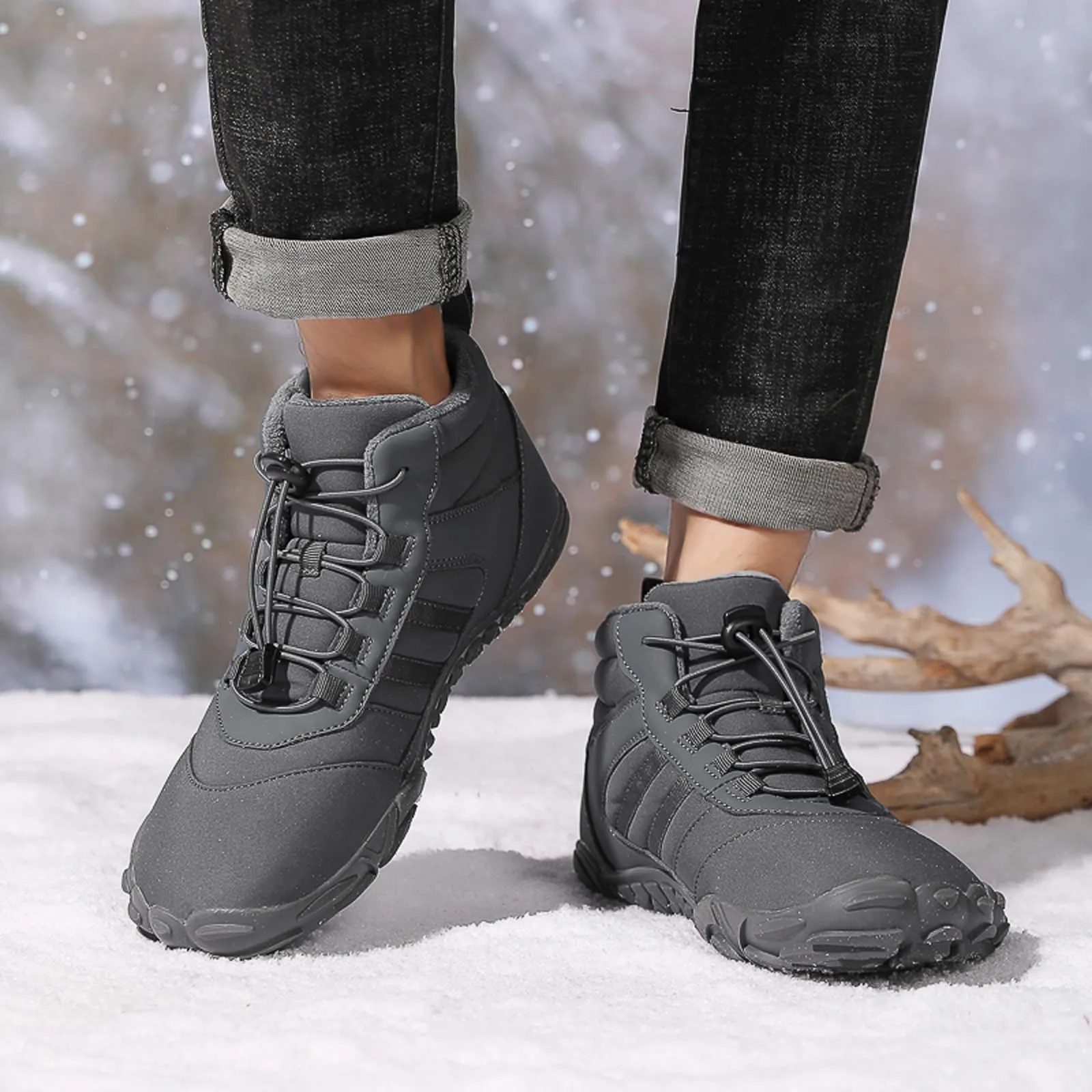 Non-Slip & Waterproof Winter Barefoot Shoes Hiking Shoes Footwear