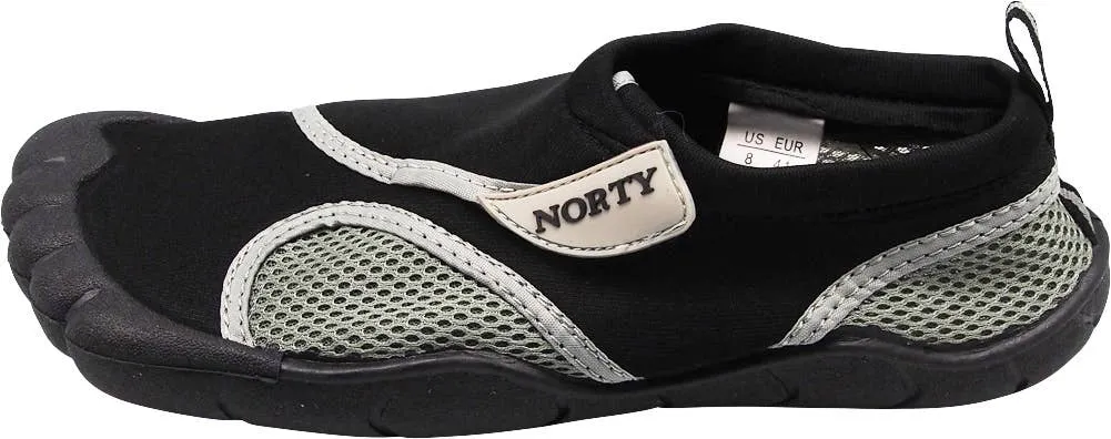 Norty MEN'S 8-13 WATER SHOE 5 TOE BLACK GREY