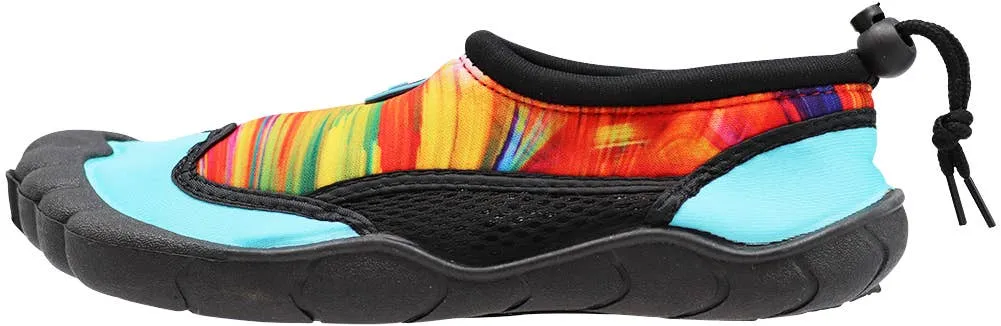 NORTY Womens 5-10 Teal Tie Dye Watershoe 38790