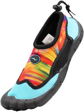 NORTY Womens 5-10 Teal Tie Dye Watershoe 38790