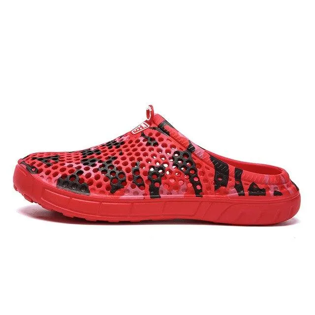 Outdoor hole shoes beach casual design slip wear-resistant breathable men fashion comfortable new 1