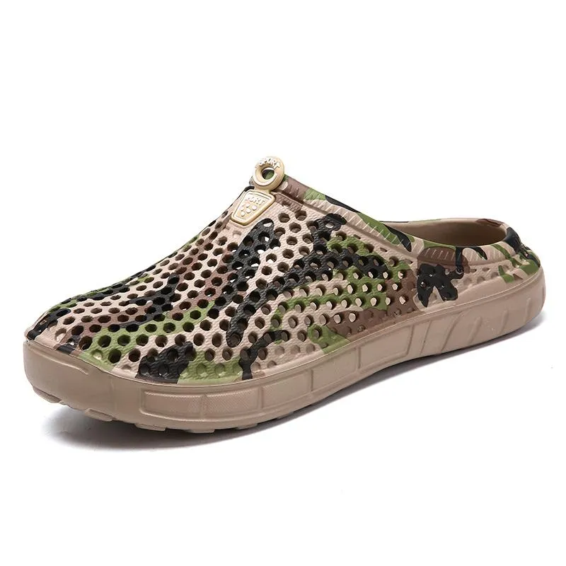 Outdoor hole shoes beach casual design slip wear-resistant breathable men fashion comfortable new 1