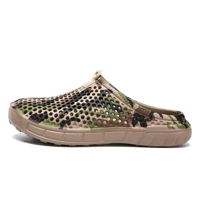 Outdoor hole shoes beach casual design slip wear-resistant breathable men fashion comfortable new 1