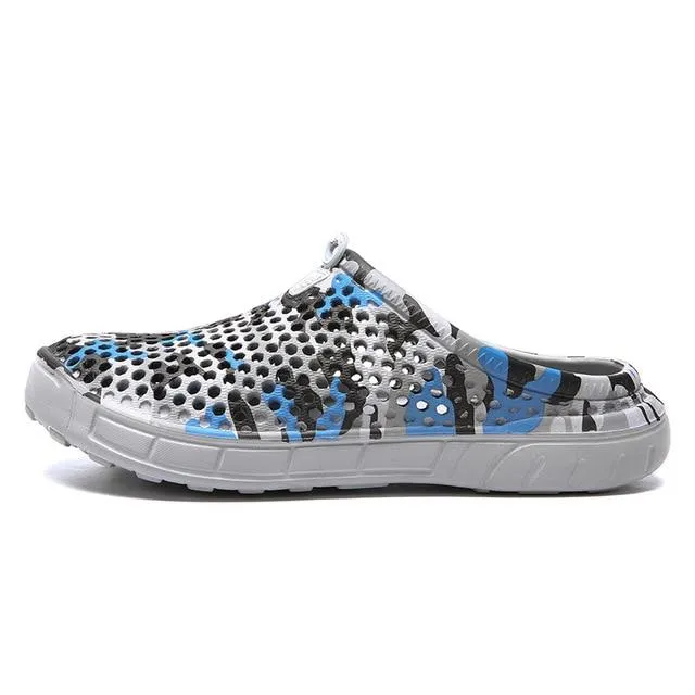 Outdoor hole shoes beach casual design slip wear-resistant breathable men fashion comfortable new 1