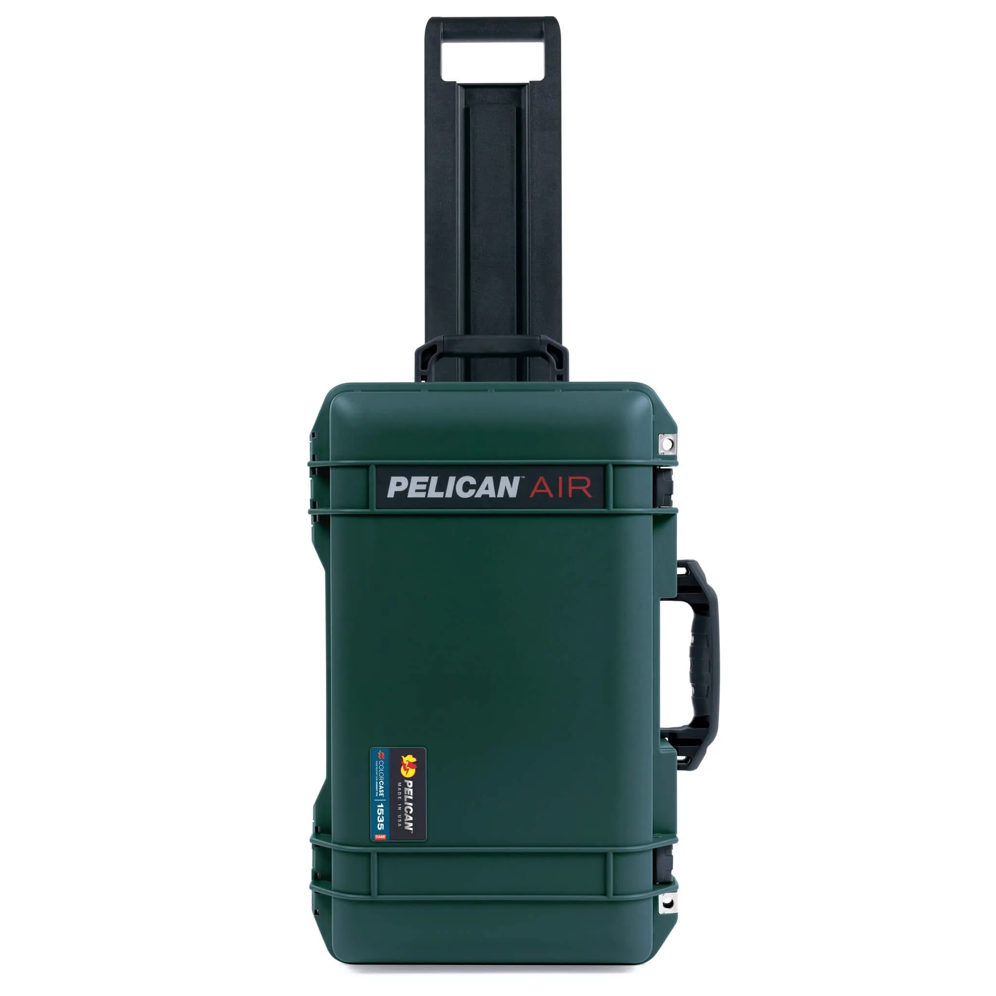 Pelican 1535 Air Case, Trekking Green with Black Handles & TSA Locking Latches