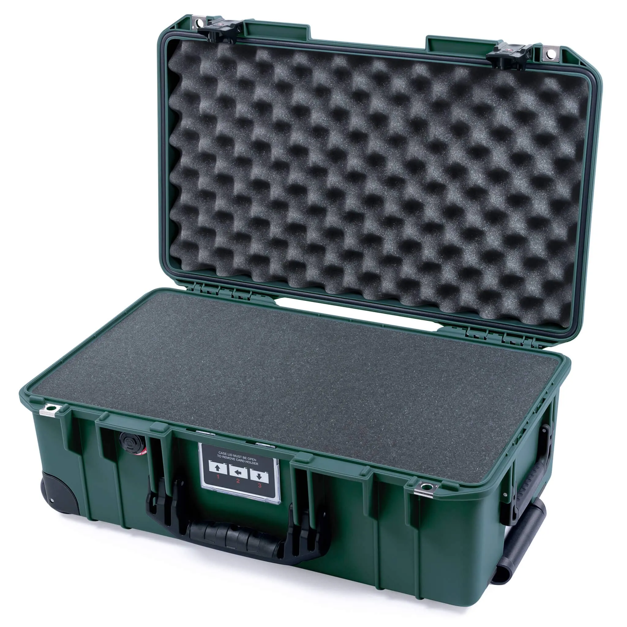Pelican 1535 Air Case, Trekking Green with Black Handles & TSA Locking Latches
