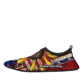 Personalized gifts business names, custom business gifts Personalized Aqua Shoes, Beach slip on Shoes, Custom Water Shoes,1902-23020065