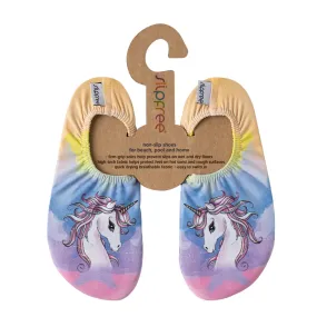 Slipfree Royal Non Slip Shoes Beach Pool Home Pastel Multi Unicorn