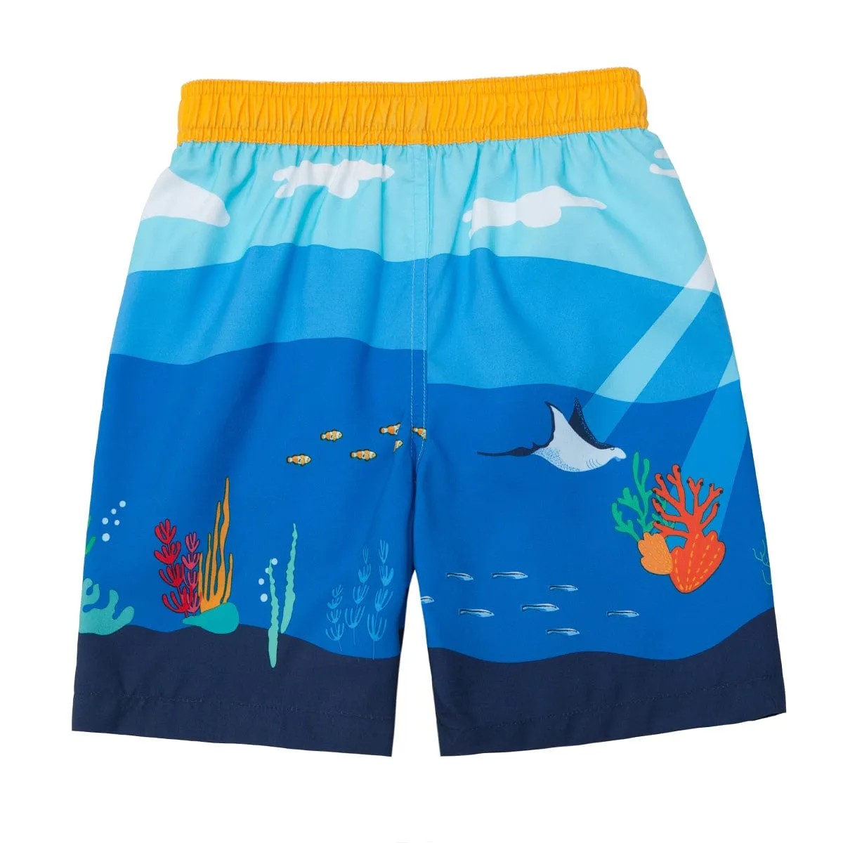 Toddler Boys' Mesh Lined Swim Trunks