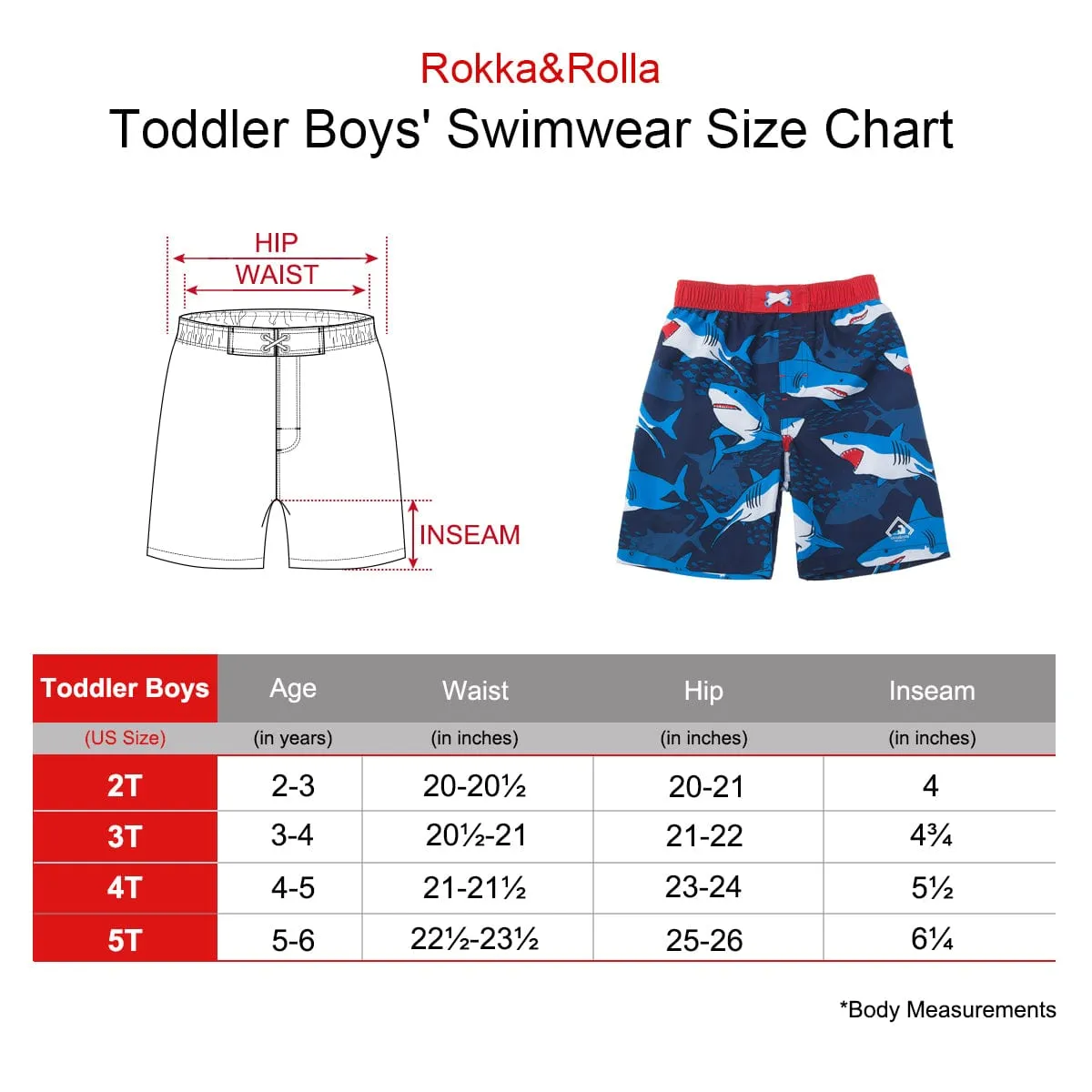 Toddler Boys' Mesh Lined Swim Trunks