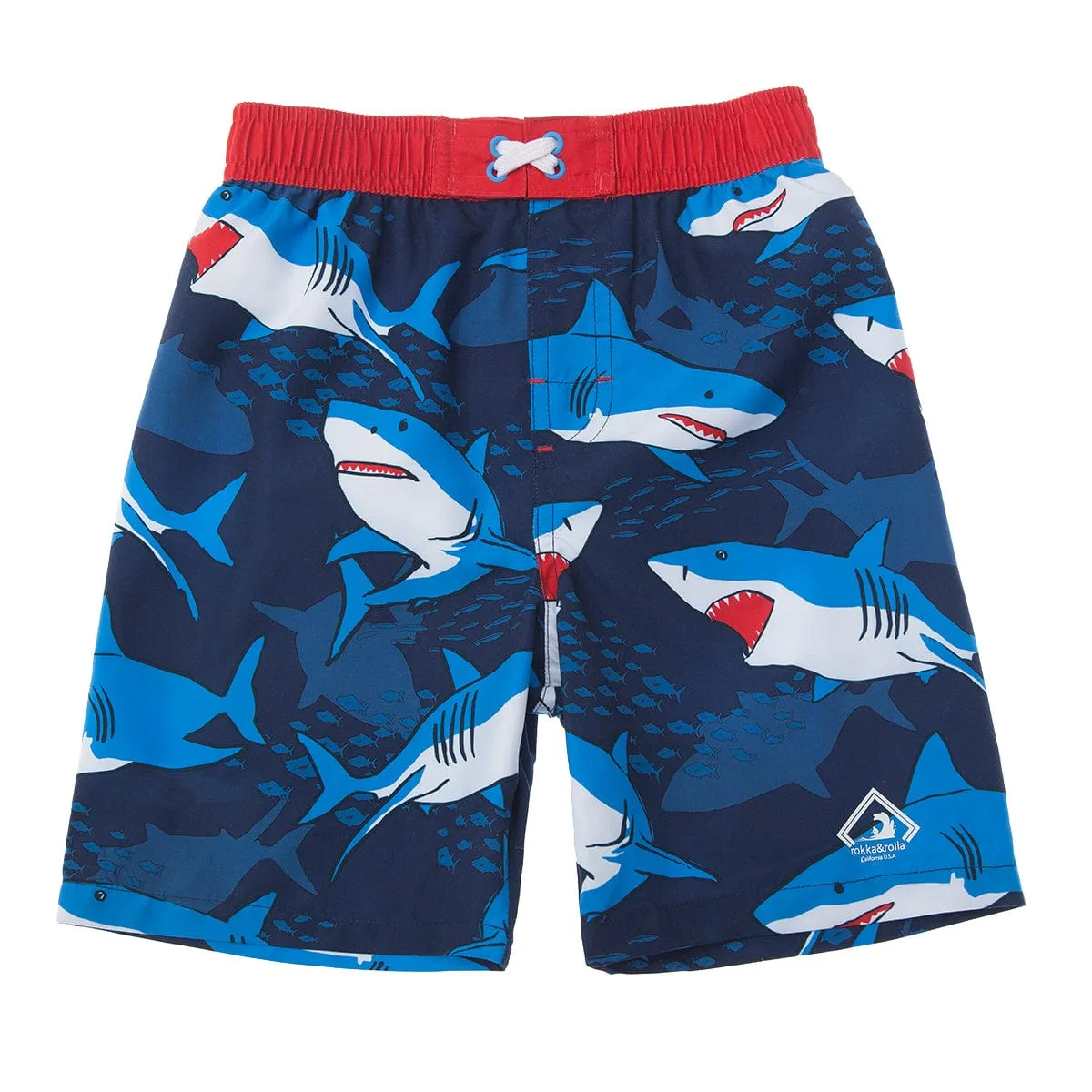 Toddler Boys' Mesh Lined Swim Trunks