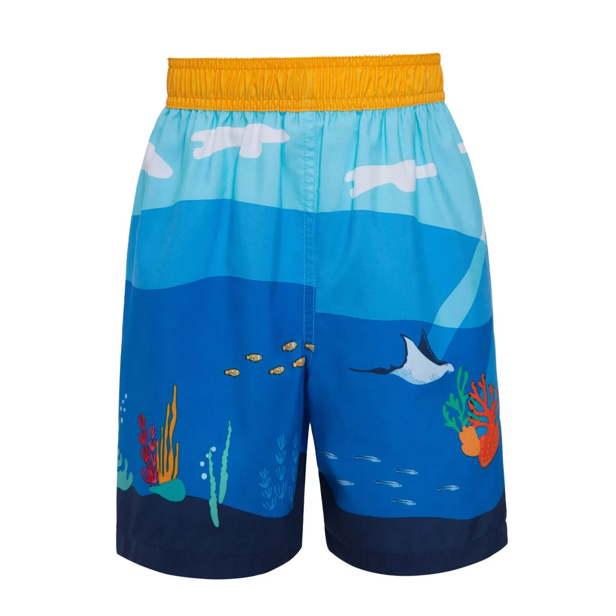 Toddler Boys' Mesh Lined Swim Trunks