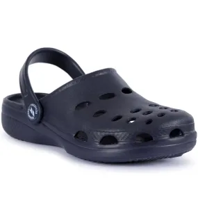 Trespass Kids Dip Slip On Moulder Sandals - Navy
