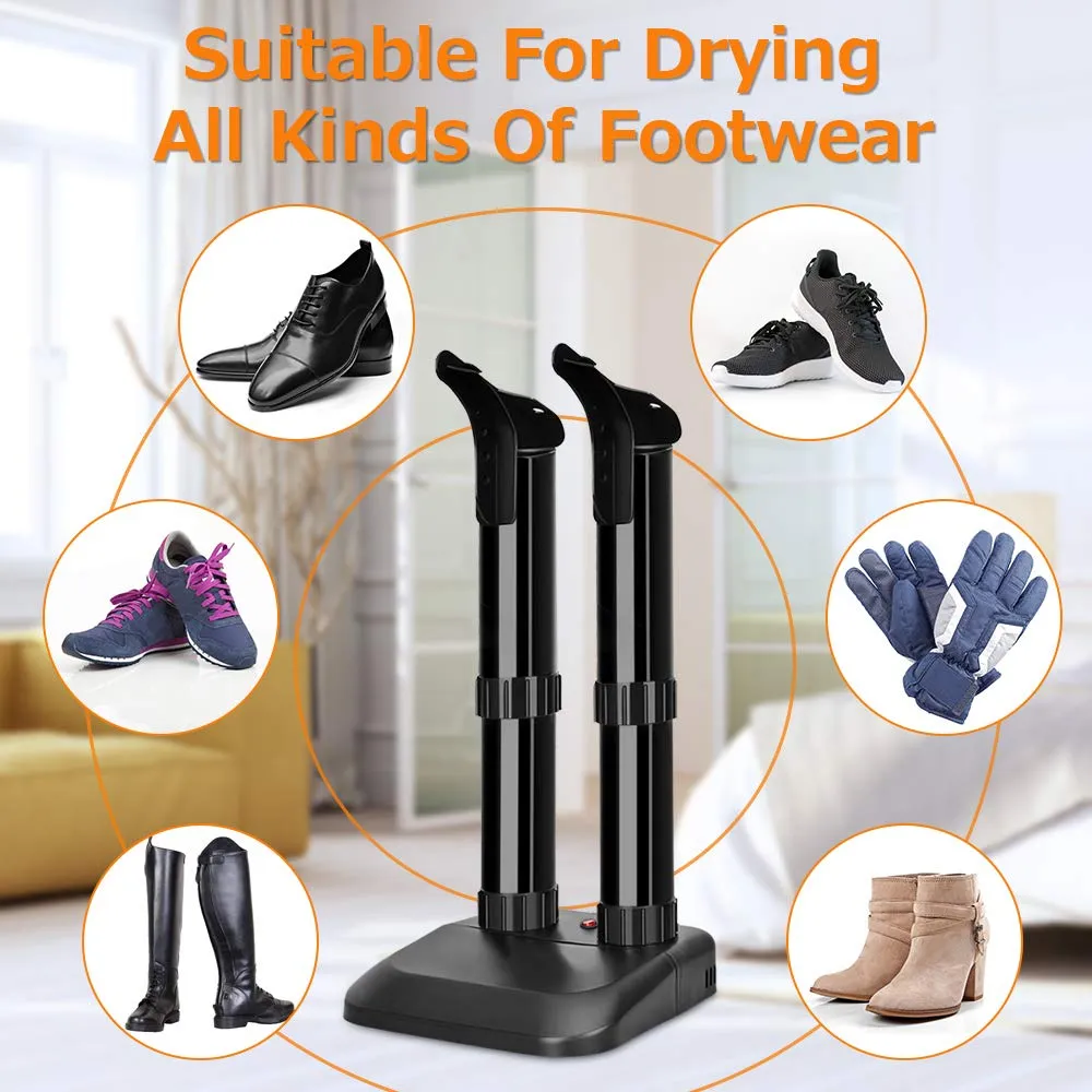 TRUSTECH Electric Shoe Dryer - Boot Dryer with Switch Control, Fast Drying and Overheat Protection, Constant Temperature & Super Quiet, Suitable for Snow Boots, Socks and Shoes
