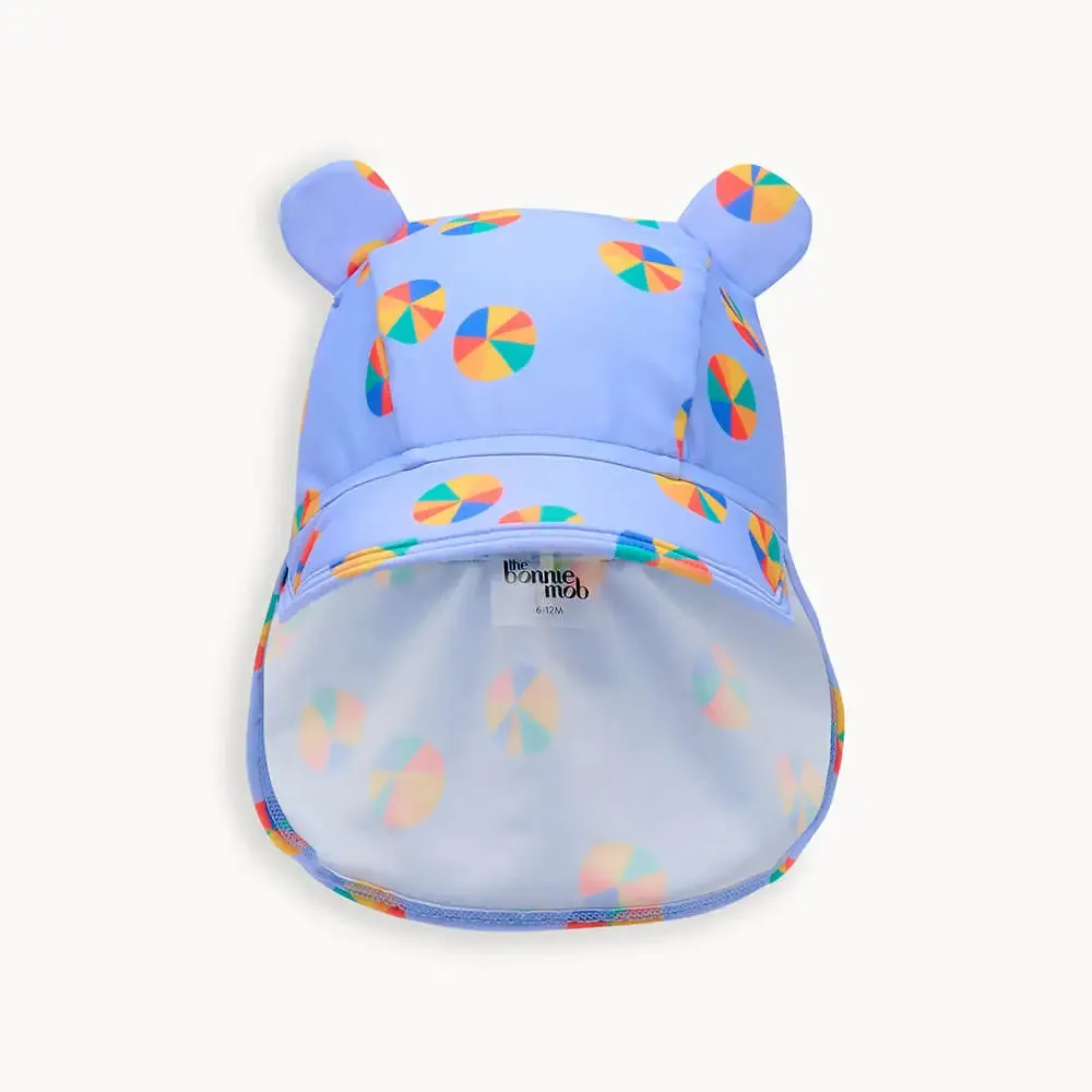 Whitesands & Whelk Set - Beachball Rash Suit & Sun Hat Set