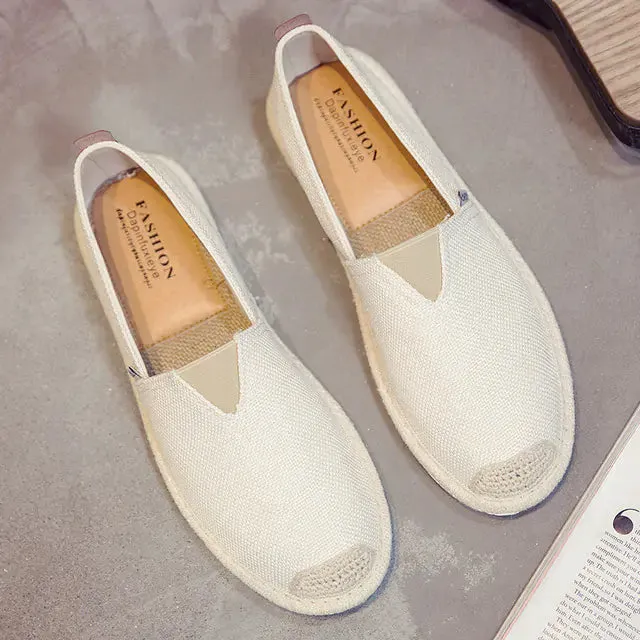 Whoholl Breathable Linen Canvas Shoes