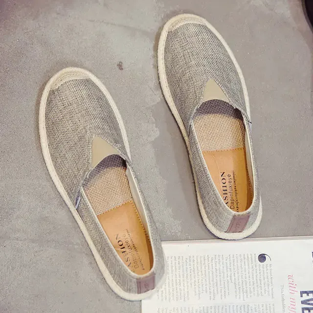 Whoholl Breathable Linen Canvas Shoes