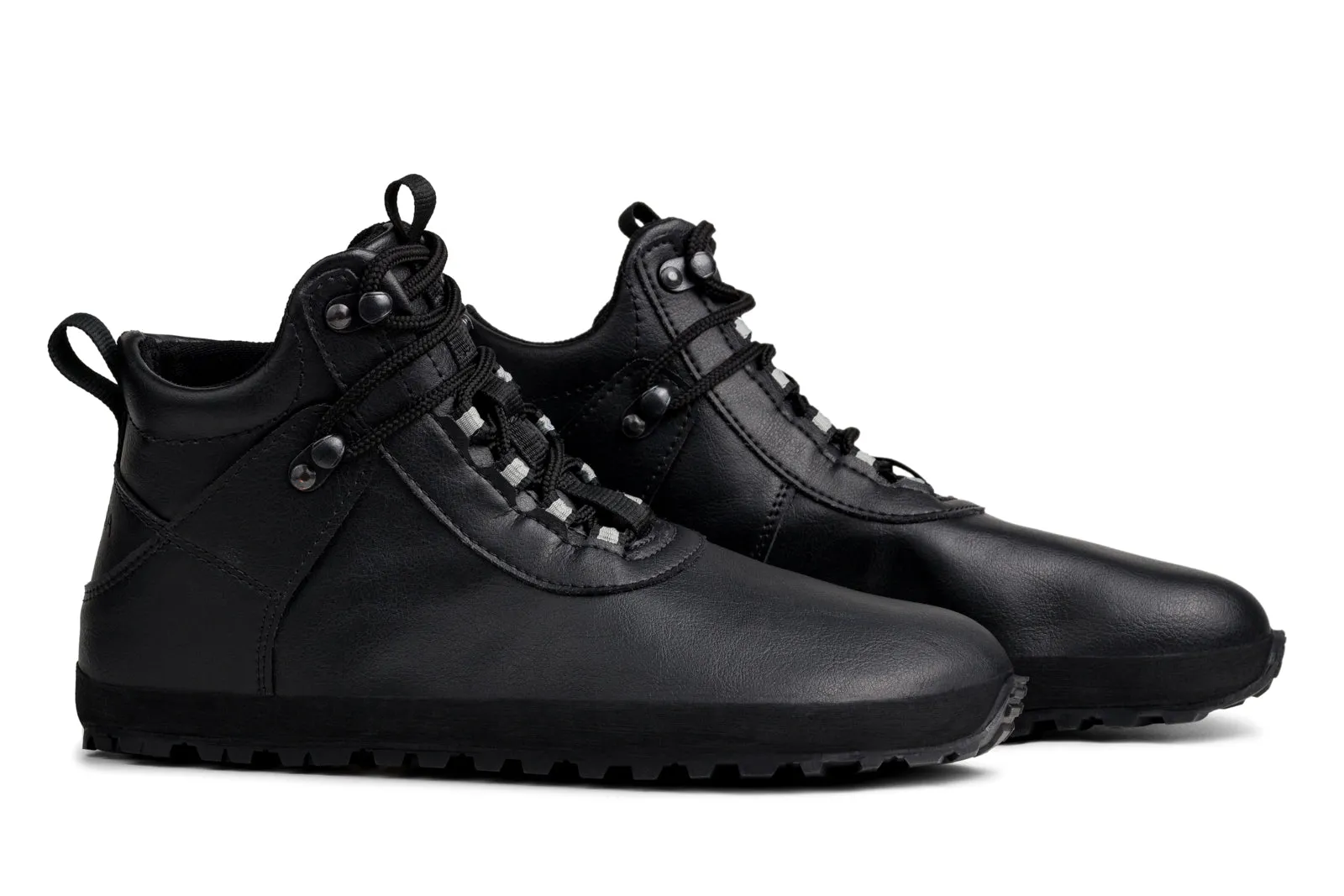 Women's Hiker black barefoot ankle trekking boots