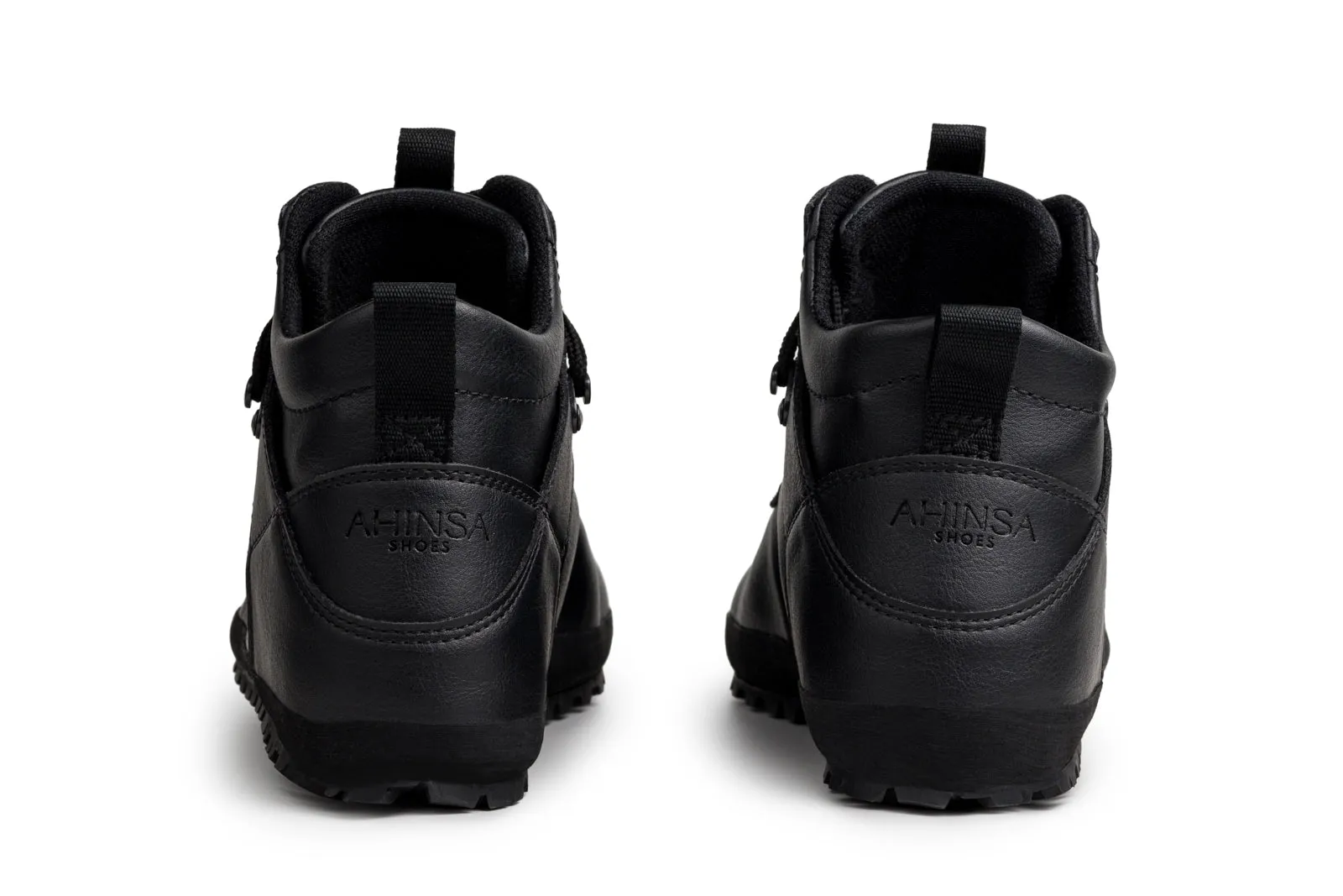 Women's Hiker black barefoot ankle trekking boots