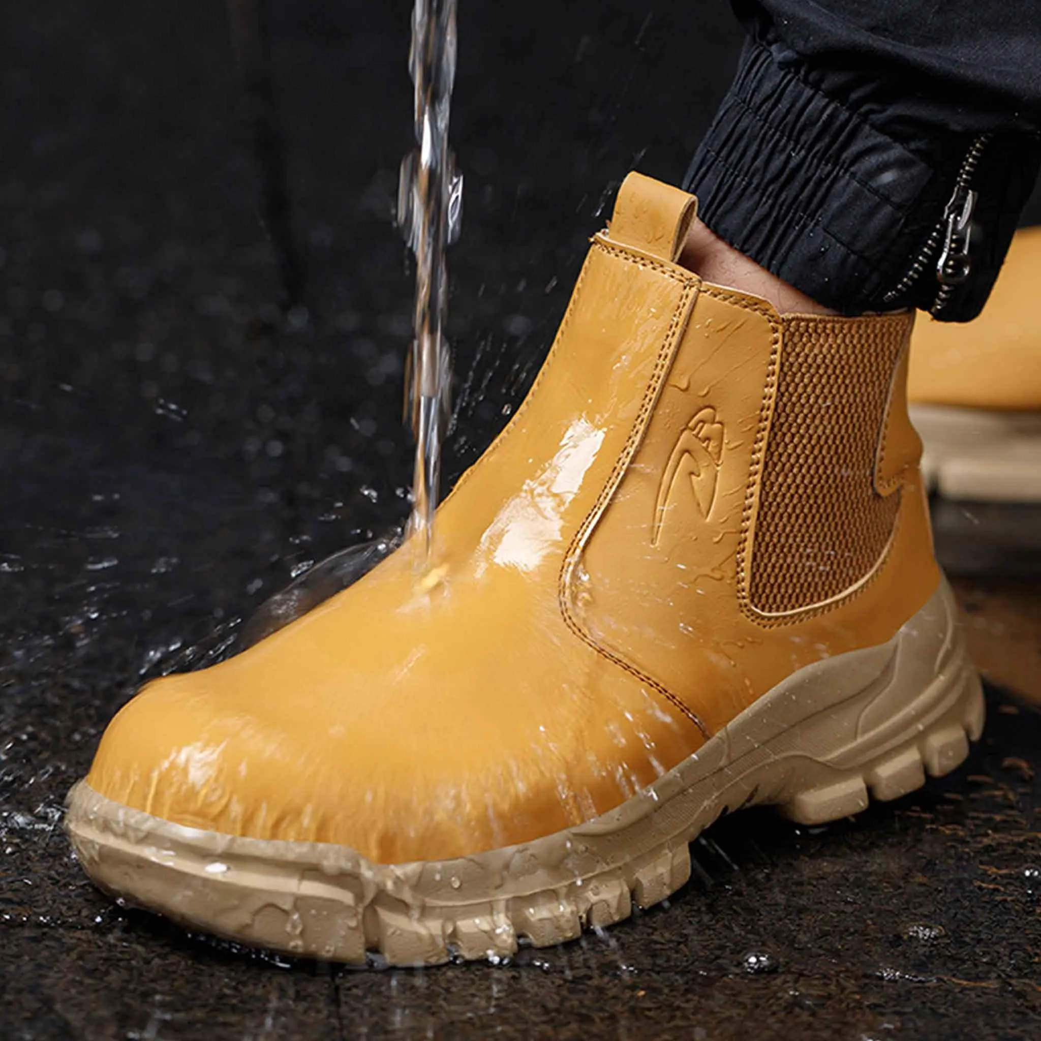 Women's Steel Toe Chelsea Boots - Waterproof | B278